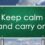 Keep calm and carry on – 16 June 2025